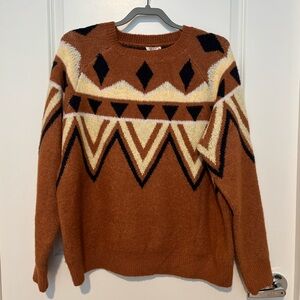 Aztec Print Sweater